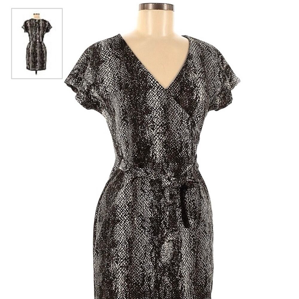 REBEL SUGAR Snake Print Mini Dress - Tie Front or Back